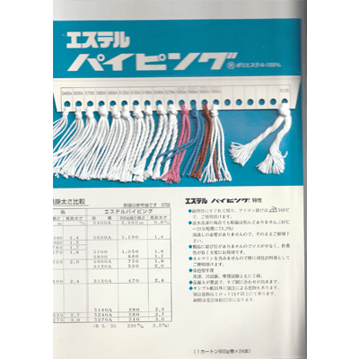 タコイト パイピング ポリエステル-植田繊維株式会社