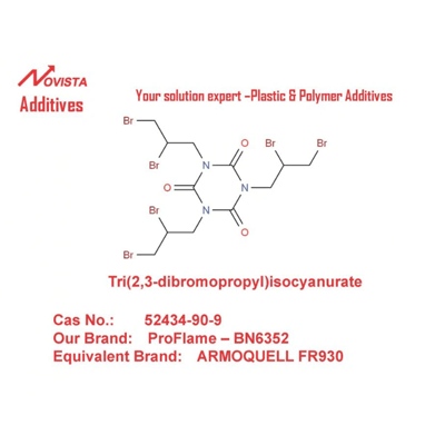 臭素系難燃剤 TRI (2,3-ジブロモプロピル) イソシアヌ酸TBC FR930 52434-90-9 BN6352-Shandong Novista Chemicals Co.,Ltd