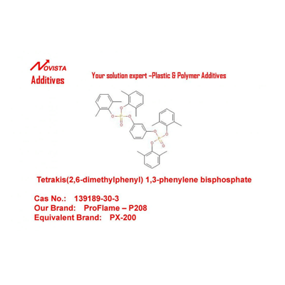ハロゲンを含まない難燃剤 PX200テトラキス (2,6-ジメチルフェニル) 1,3フェニレン P208-Shandong Novista Chemicals Co.,Ltd