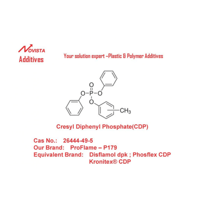 難燃性可塑剤 クレシルジフェニルリン酸CDP 26444-49-5火災還元剤可塑剤 P179-Shandong Novista Chemicals Co.,Ltd