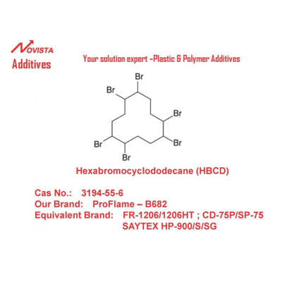 臭素系 ヘキサブロモシクロドデカンHBCD難燃剤 B682-Shandong Novista Chemicals Co.,Ltd