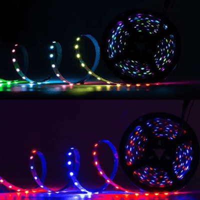 流れるLEDテープ スリムタイプ 長さ選べる DC12V 流れるLEDテープ5050-60/m RGB-株式会社GYK