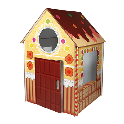 紙製強化ボード製品 EcoDiss キッズハウス EDS09-002X-プリ・テック株式会社