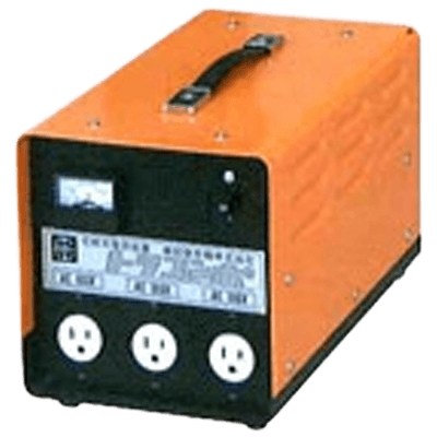携帯型変圧器 (電圧変換器) 1kVA～3kVA トラコンポ KTC-S (単巻) / KTC-W (複巻絶縁タイプ)-鎌田信号機株式会社
