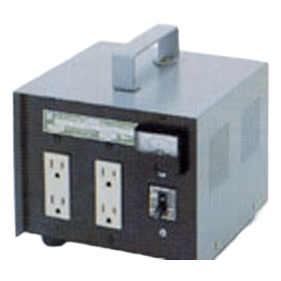 携帯型変圧器 (電圧変換器) 1kVA～3kVA ミニトラコンポ KTM-E (単巻 漏電ブレーカー付)-鎌田信号機株式会社
