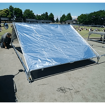 トップヒートバリアー熱中症防止用テント遮熱シート-日本遮熱株式会社
