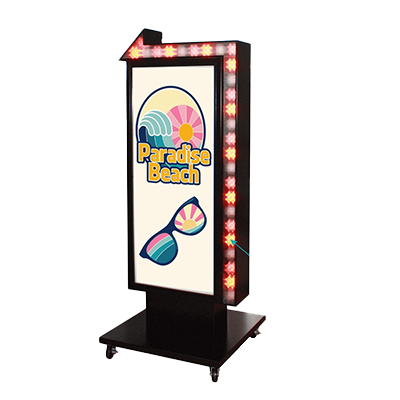 【電飾】点滅スタンド看板 矢印点滅看板 LY-208-株式会社ライトビコー