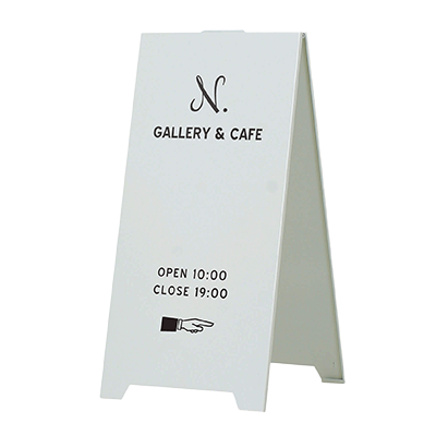 【屋外用・両面】A型スタンド看板 SPスタンドのスチール版 (ホワイト) SP-S-株式会社ライトビコー