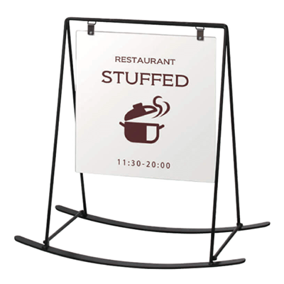 【屋外用・両面】スタンド看板 ロッキングサイン ホワイト RK-45BW-株式会社ライトビコー