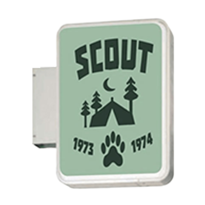 【LED】小型 突き出し看板・袖看板 突出し看板 152角丸アルミ LED〈タテ型〉LLT11-22-株式会社ライトビコー