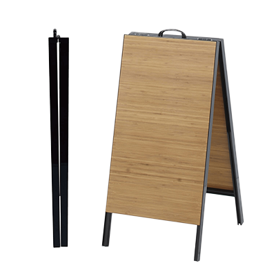 【屋内用】スタンド看板 竹集成材シリーズ タケコレ BX-35A-株式会社ライトビコー