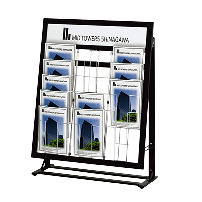 省スペース カタログスタンド SIL-53C-株式会社ライトビコー