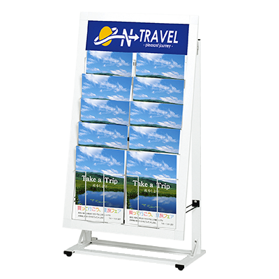 カタログラック・パンフレットスタンド 省スペース SIL-52C-株式会社ライトビコー