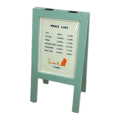 ハンドメイド・アンティーク看板 おしゃれなデザイン看板 (ami) ko-0036-株式会社ライトビコー