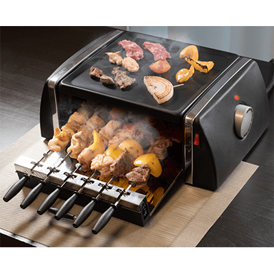 キッチン家電 自動回転グリル&ホットプレート SC-T666-株式会社 ヒロ・コーポレーション