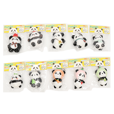 おもちゃ パンダキーホルダー 10種 HRS-1096-株式会社 ヒロ・コーポレーション