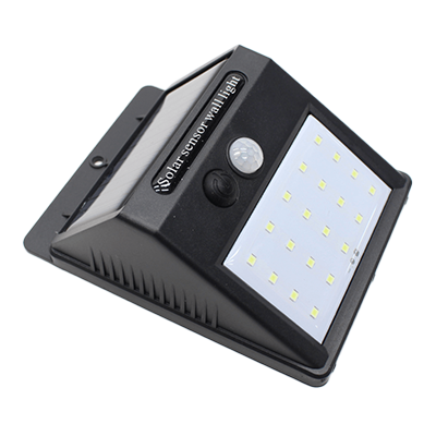 セキュリティ 充電式 20LED センサーソーラーライト DAI-1220BK-株式会社 ヒロ・コーポレーション