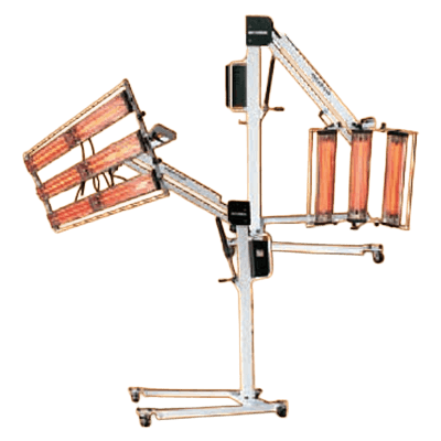 スタンド式赤外線ヒーター ヒータッププラスシリーズ 3灯式ヒーター仕様 (スタンド式) HUNC-33-D-アンデックス株式会社