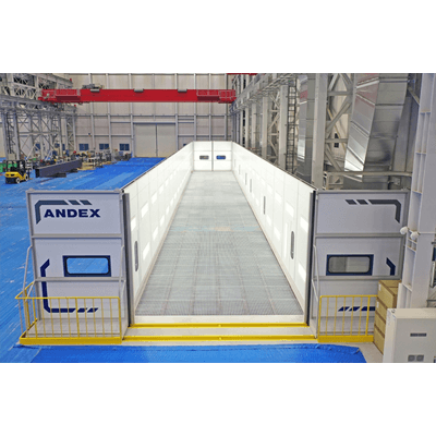 密閉式プッシュプル型換気装置 下降流 DUNK-アンデックス株式会社