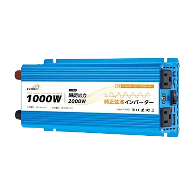 車用品 正弦波インバーター 1000wchun-12v-株式会社タイガン