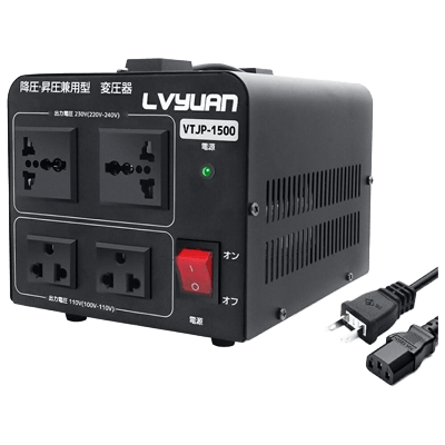 アップ/ダウン両用変圧器 1,500W vtf-1500va-株式会社タイガン