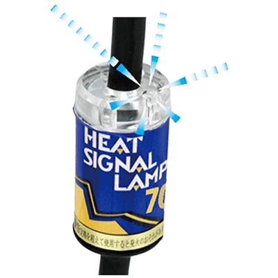 HEAT SIGNALシリーズ 一目でわかるヒーターの通電表示 ヒートシグナルランプ HSL-谷口ヒーターズ株式会社