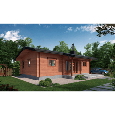 ユニログハウス NORTH One-story (ノース平屋：北玄関仕様) U11-2-株式会社ビックボックス