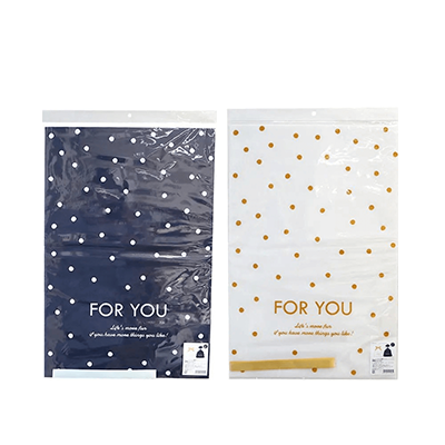 100円ショップ商品 包装紙・巾着バッグ ラッピング 巾着バッグ ラッピング袋 10枚入 不織布 ネイビー 白 LLサイズ H-YD051-株式会社包む