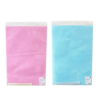 100円ショップ商品 包装紙・巾着バッグ ラッピング 巾着バッグ ラッピング袋 10枚入 不織布 ピンクブルー LLサイズ H-YD050-株式会社包む