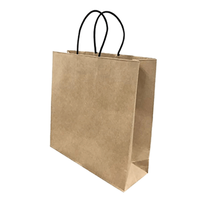 100円ショップ商品 手提げ紙袋 紙袋 手提げ 10枚入 クラフトエンボス Mサイズ H-OC20242-株式会社包む