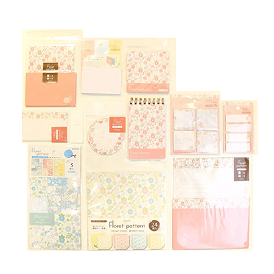 100円ショップ商品 デザイン別 セット販売商品 フローレット ピンクセット 花 小花柄 H-S0110-株式会社包む