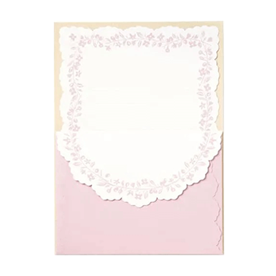 ステーショナリー ミニレターセット ノーブルピンク H-TL087-株式会社包む