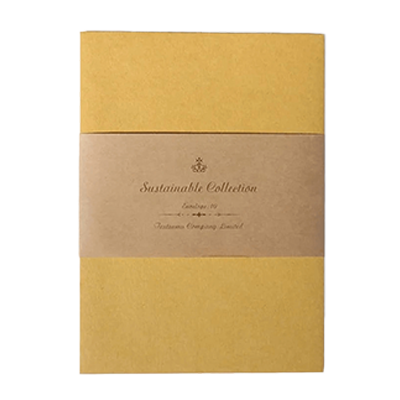 ステーショナリー 封筒 10枚入 ファーストヴィンテージ イエローオーカー 黄色 黄土色 無地 H-TL0N3-株式会社包む