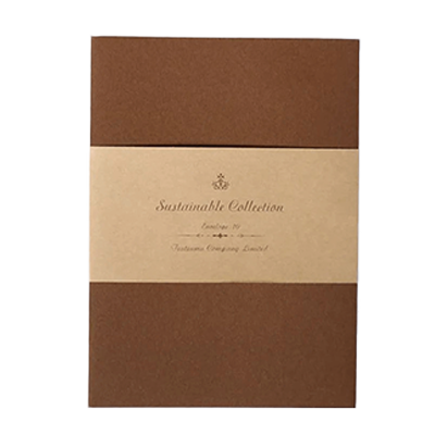 ステーショナリー 封筒 10枚入 NTラシャ 濃茶 茶色 無地 H-TL0N7-株式会社包む