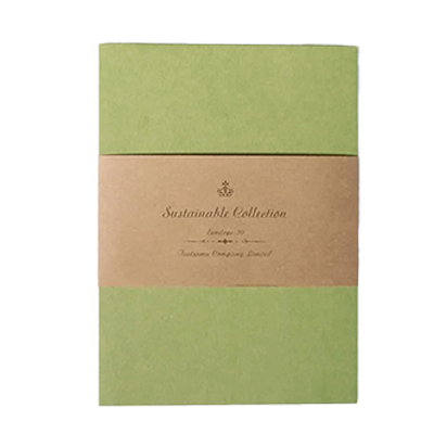 ステーショナリー 封筒 10枚入 ファーストヴィンテージ アップルグリーン 黄緑 無地 H-TL0O0-株式会社包む