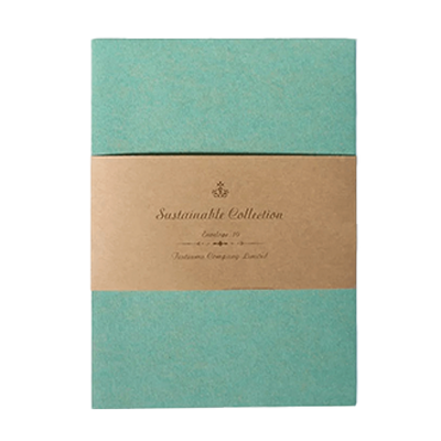 ステーショナリー 封筒 10枚入 ファーストヴィンテージ ターコイズ 水色 青 無地 H-TL0O1-株式会社包む