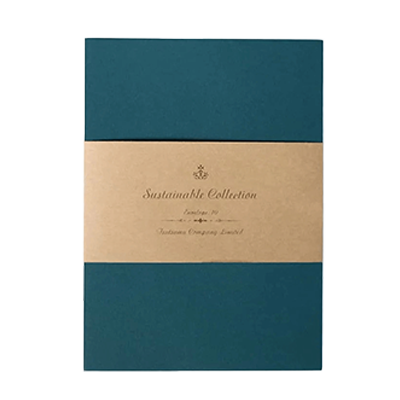 ステーショナリー 封筒 10枚入 NTラシャ なんど 青 無地 H-TL0O2-株式会社包む