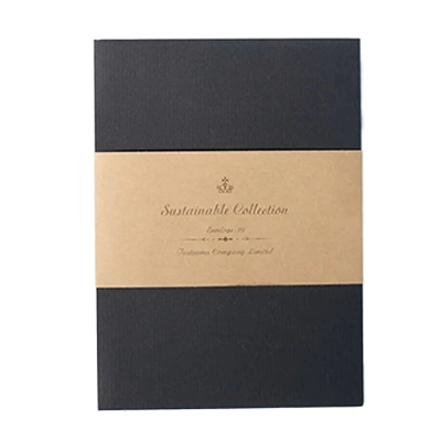 ステーショナリー 封筒 10枚入 OKミューズコットン くろ 黒 縞模様 H-TL0O6-株式会社包む