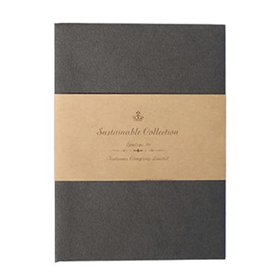 ステーショナリー 封筒 10枚入 タント S-2 ダークグレー 無地 エンボス H-TL0O7-株式会社包む