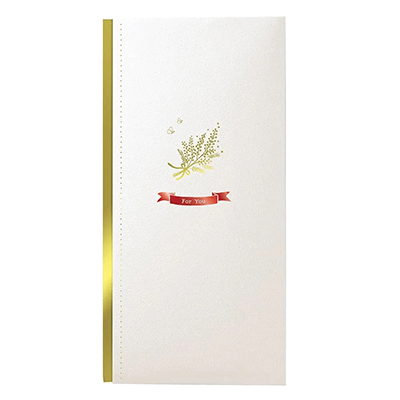 ステーショナリー 祝儀袋 御祝 ミモザと蝶 箔押し H-TK025-株式会社包む