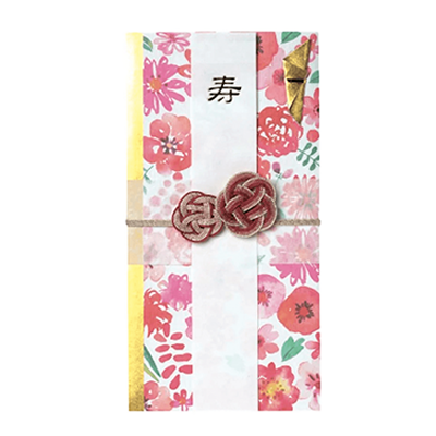 ステーショナリー 祝儀袋 華こまち 紅 結婚祝 花柄 ピンク H-T4586-株式会社包む