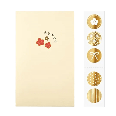 ステーショナリー ポチ袋 梅 ありがとうめ Sサイズ H-TP014-株式会社包む