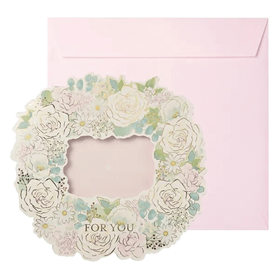 ステーショナリー 色紙・色紙シール 色紙 ブライトフラワー リース H-TS020-株式会社包む