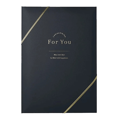 ステーショナリー 色紙・色紙シール 色紙 シック レザー風 ネイビー H-TS027-株式会社包む