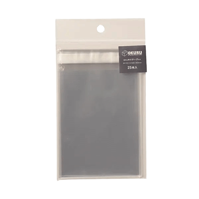 ラッピング ビニールバッグ 透明袋 クリアバッグ OPP袋 25枚入 糊付 約W110×H150mm H-TF009-株式会社包む