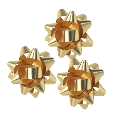 ラッピング オーナメント ゴールド 金 スターボウ 40mm H-TO005-株式会社包む