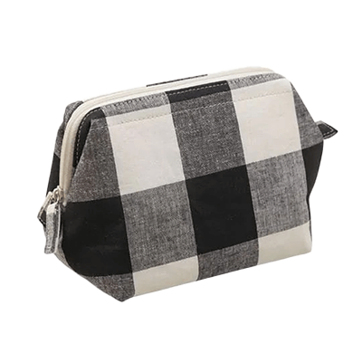 雑貨 ポーチ ATELIER tsutsumu アトリエ包む ポーチ ブロックチェック ワイヤーポーチ H-AA022-株式会社包む