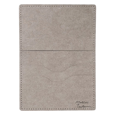 雑貨 ペンケース・カードケース ATELIER tsutsumu アトリエ包む カードケース グレー H-AA065-株式会社包む