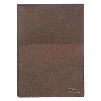 雑貨 ペンケース・カードケース ATELIER tsutsumu アトリエ包む カードケース ブラウン H-AA066-株式会社包む