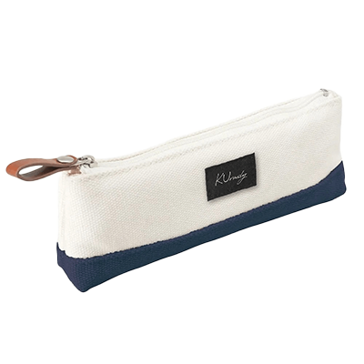 雑貨 ペンケース・カードケース ペンケース 帆布ペンポーチ ネイビー バイカラー 紺 クラスリー KUrasly H-TA016-株式会社包む